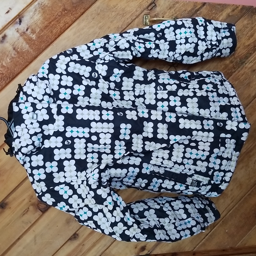 ROXY  Snow & board Jacket White Black Geometric snow skirt Small